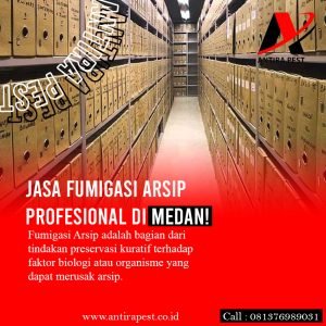Jasa Fumigasi Arsip di Medan Amplas