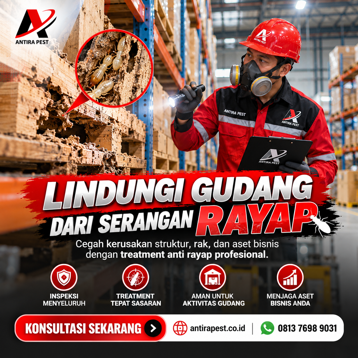 Harga Basmi Rayap di Medan Amplas